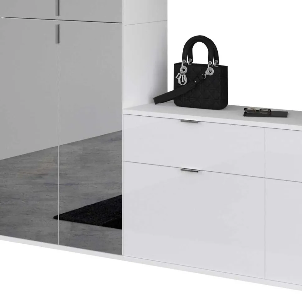 Flurausstattung Möbel Block mit Spiegeln - Ejulia (dreiteilig)