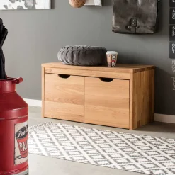 Flurbank Delvestra aus Wildeiche Massivholz