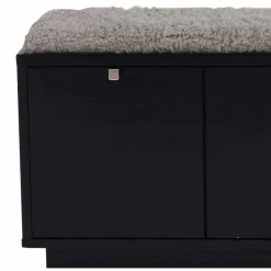 Flurbank Geskan in Schwarz Grau