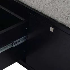 Flurbank Geskan in Schwarz Grau