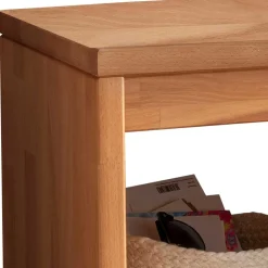 Flurbank mit Schuhablage aus Buche & Metall - Shimousa