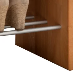 Flurbank mit Schuhablage aus Buche & Metall - Shimousa