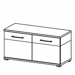 Flurbank Vicanossa in Weiß Eiche