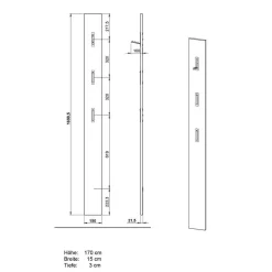 Flureinrichtung als Set - Tarlotta (vierteilig)