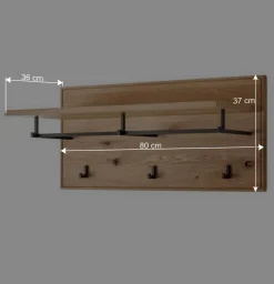 Flureinrichtung aus Asteiche Massivholz - Zonga (sechsteilig)