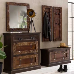 Flureinrichtung im Kolonialstil - Solapura (fünfteilig)