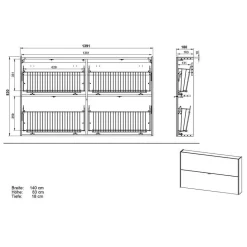 Flureinrichtung Möbelset modern - Sidgarus (zweiteilig)