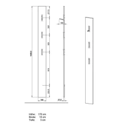 Flureinrichtung Möbelset modern - Sidgarus (zweiteilig)