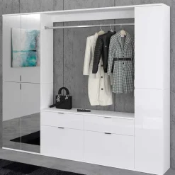 Flureinrichtung Schrankwand 212x193x34 cm - Ejulia (dreiteilig)