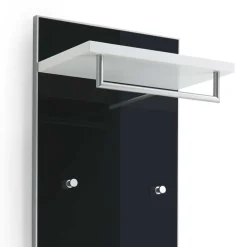 Flurgarderobe Liotra in Anthrazit Weiß