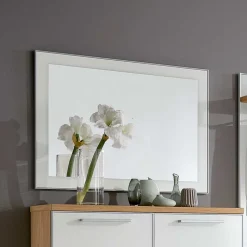 Flurgarderobenset Wynoca in Weiß Glas beschichtet (fünfteilig)