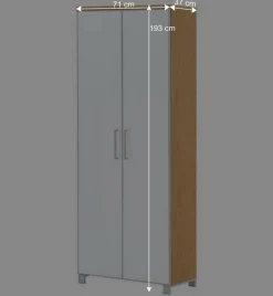 Flurgarderobenset Wynoca in Weiß Glas beschichtet (fünfteilig)