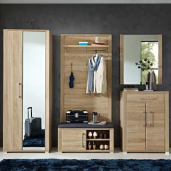 Flurgarderobenset Xesta in Sonoma Eiche (fünfteilig)