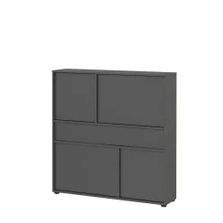 Flurkommode und Spiegel Set - Flemingo (zweiteilig)