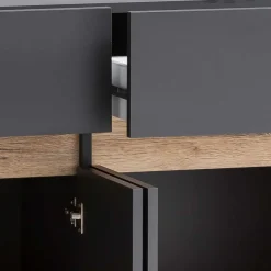 Flurmöbel in Anthrazit & Wildeiche NB - Joha (vierteilig)