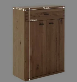 Flurmöbel Kombination teilmassiv - Manaus (vierteilig)