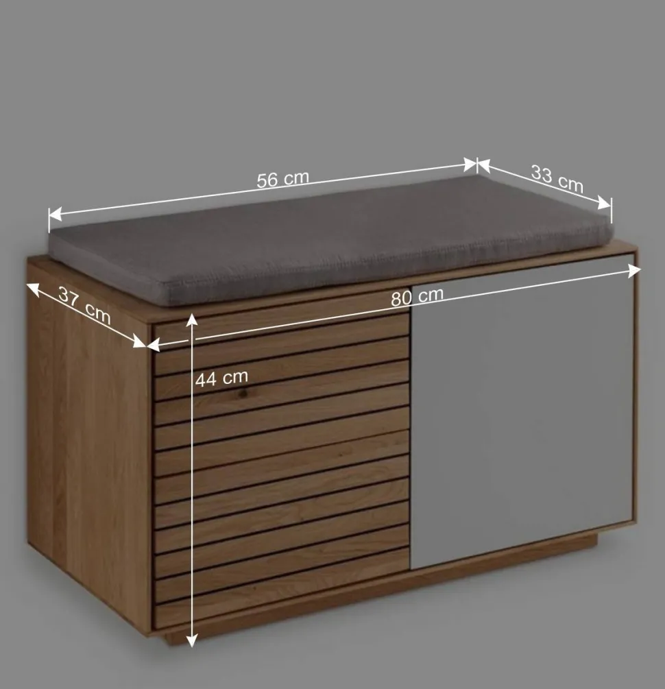 Flurmöbel Set aus Asteiche Massivholz - Zonga (fünfteilig)