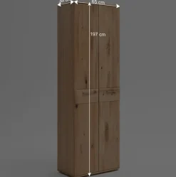 Flurmöbel Set in Eiche Bianco - Mabasa (fünfteilig)