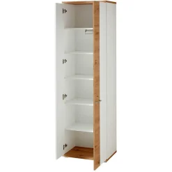 Flurmöbel Set in Weiß & Wildeiche - Symbrosia (fünfteilig)