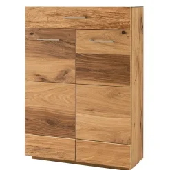 Flurmöbel Set mit Furnier Balkeneiche Macusos & Glas Anthrazit (vierteilig)