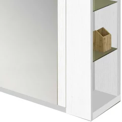 Flurschrank für Schuhe in Weiß mit Regal - Bilboa