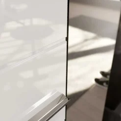 Flurschrank mit Spiegeltür in Weiß HG - Nancys