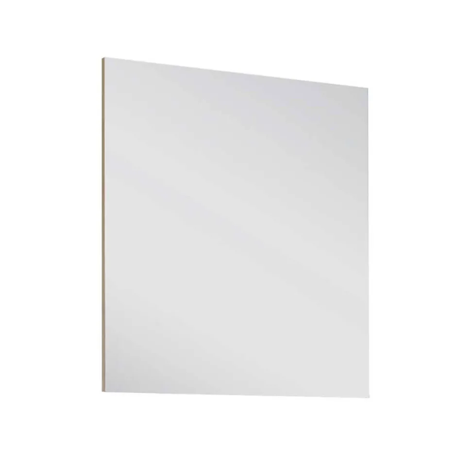 Flurspiegel rahmenlos mit Kante in Eiche Optik - Donzai