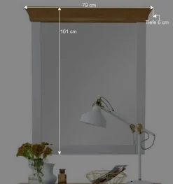 Flurspiegel Sibiuta in Weiß