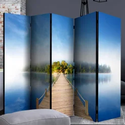 Foto Motivparavent Steg Wasser und Insel - Carmido