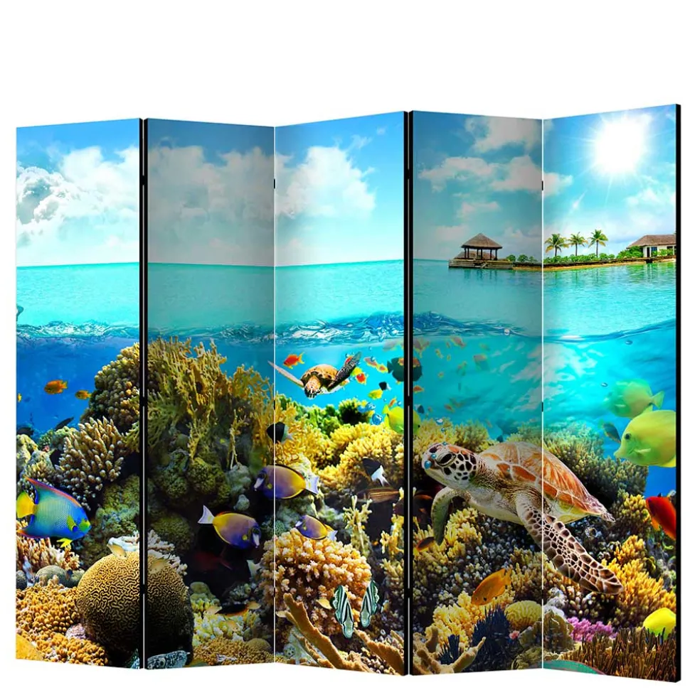 Foto Paravent Riff Bewohner & Trauminsel - Tarantro