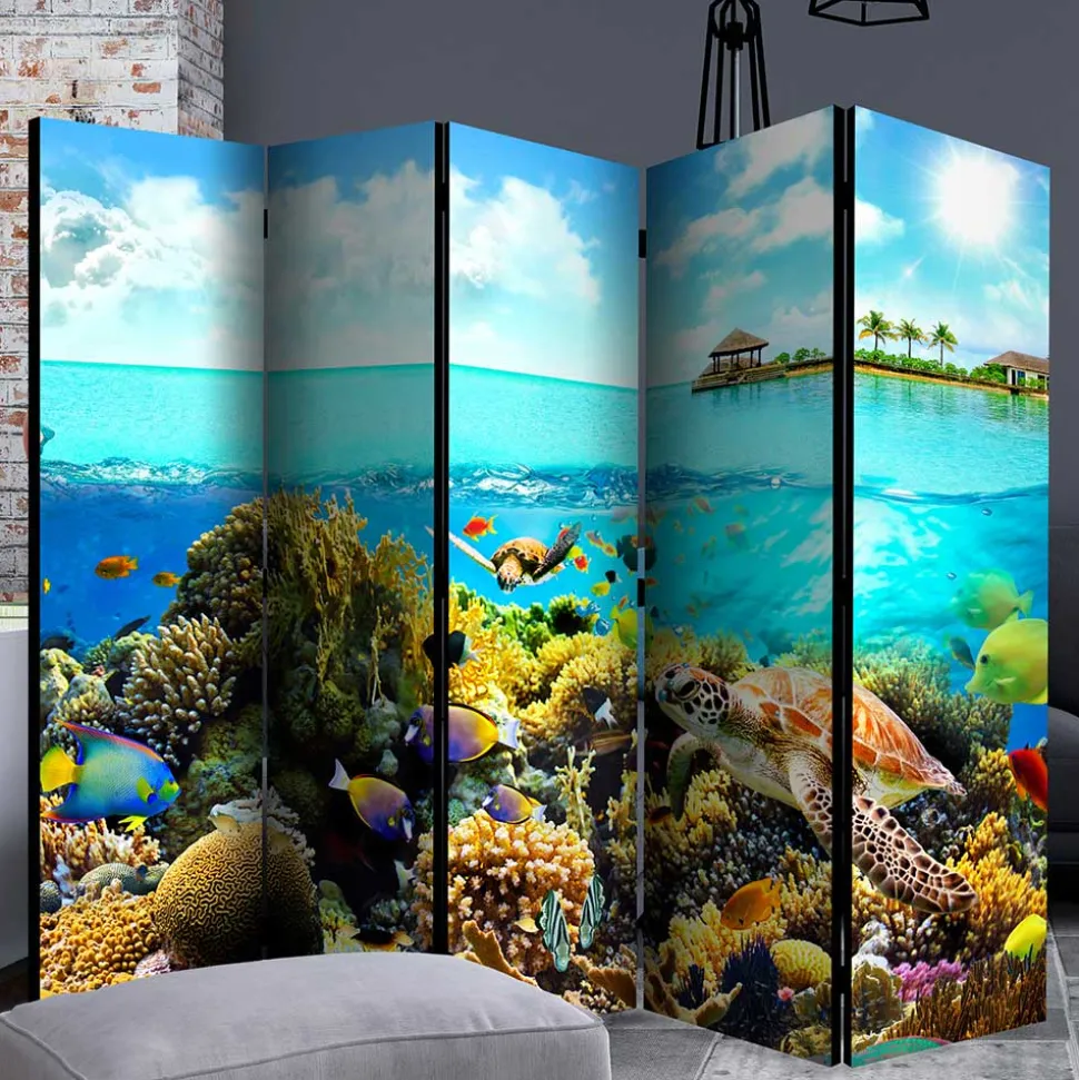 Foto Paravent Riff Bewohner & Trauminsel - Tarantro