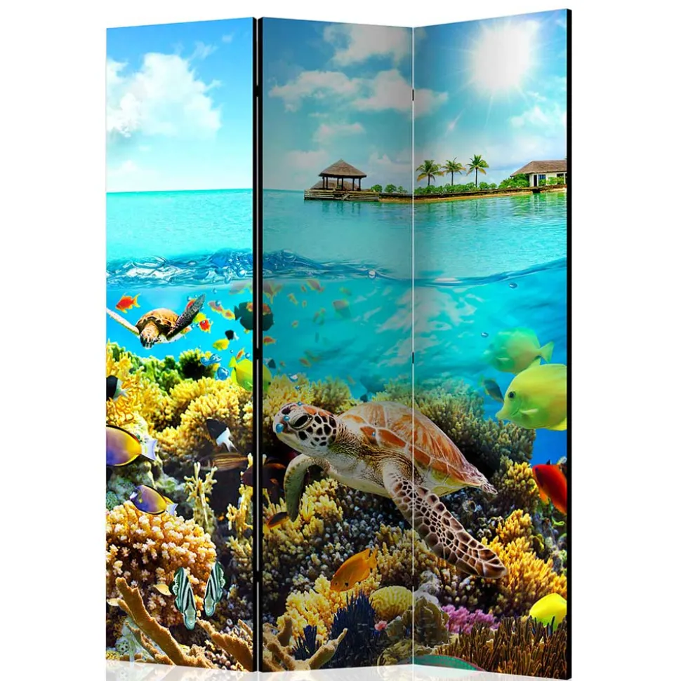 Foto Paravent Riff Bewohner & Trauminsel - Tarantro