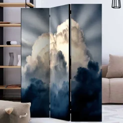 Fotodruck Paravent Wolkiger Himmel - Millie