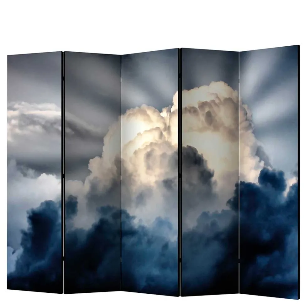 Fotodruck Paravent Wolkiger Himmel - Millie