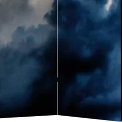 Fotodruck Paravent Wolkiger Himmel - Millie