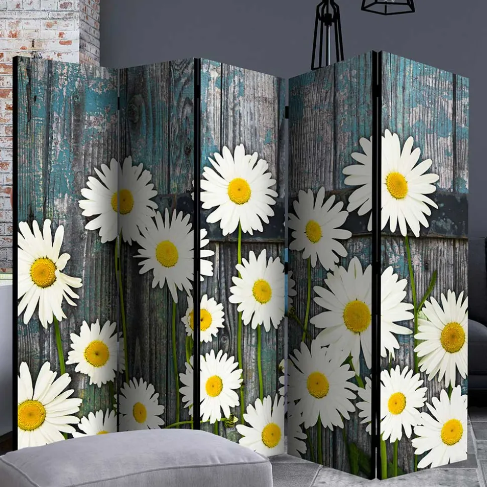 Fotodruck Trennwand mit Margheriten Motiv - Badehma