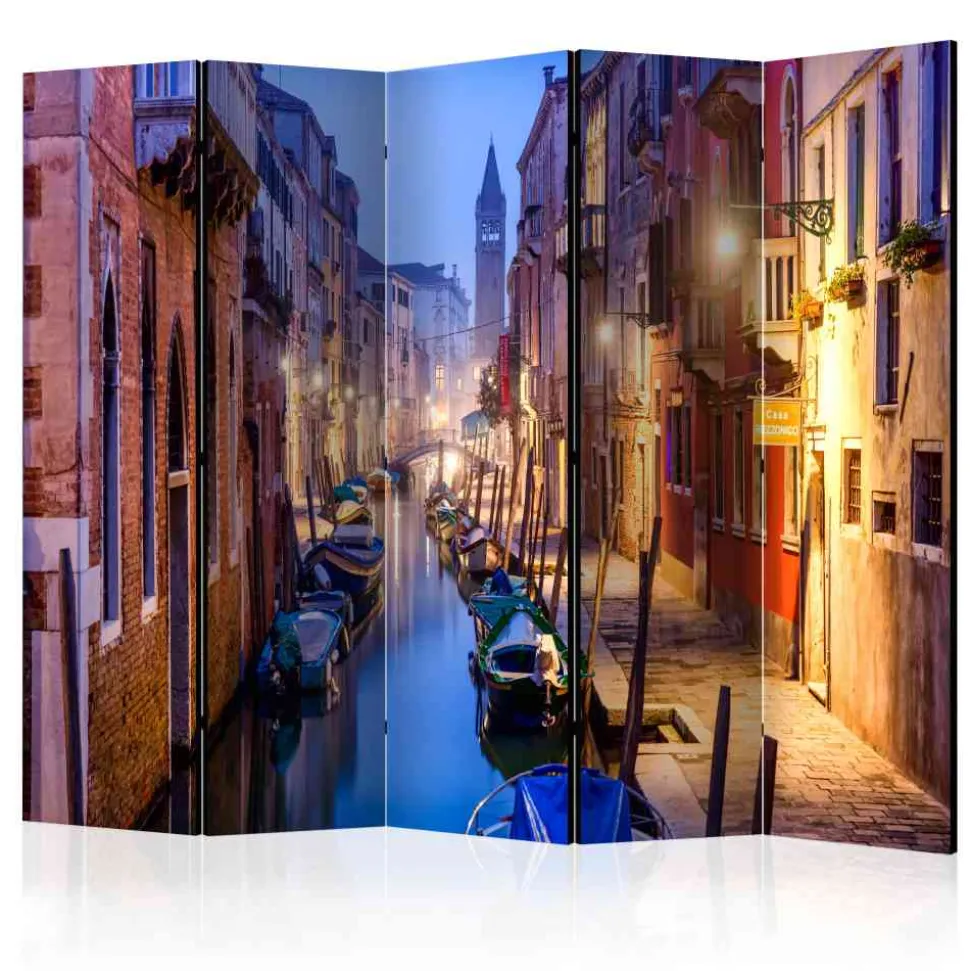 Fotodruck Trennwand Venedig am Abend - Ladion