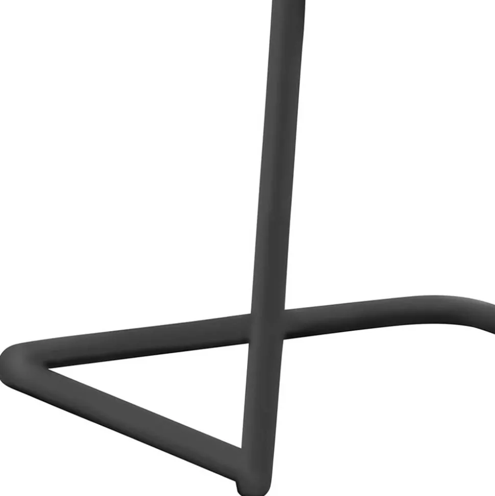 Freischwinger Stapelstuhl in Türkis Stoff - Alino