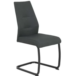 Freischwingerstühle in Anthrazit & Schwarz - Wady (Set)