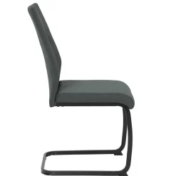 Freischwingerstühle in Anthrazit & Schwarz - Wady (Set)