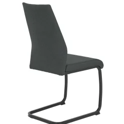 Freischwingerstühle in Anthrazit & Schwarz - Wady (Set)