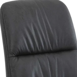 Freischwingerstuhl in Anthrazit Microfaser - Settas (Set)