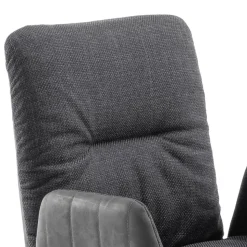 Freischwinger-Tischsessel in Anthrazit - Jamesson (2er Set)