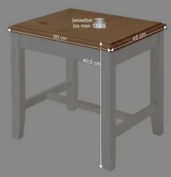 Frisiertisch & Hocker & Spiegel - Sibiuta (dreiteilig)