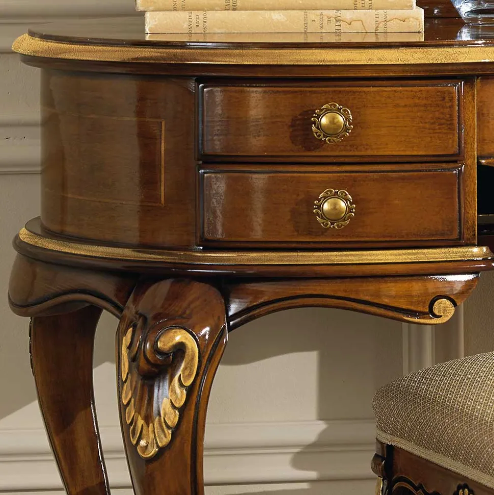 Frisiertisch & Hocker im Italienischen Stil - Carlenna (zweiteilig)