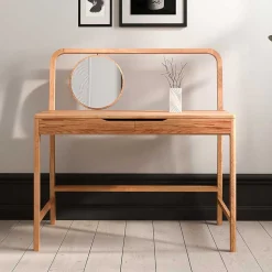 Frisiertisch mit Spiegel aus Kernbuche - Lana