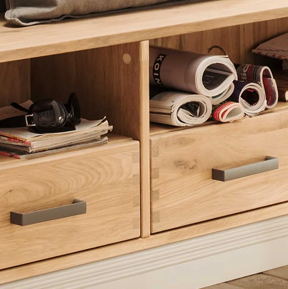 Funktionelle Flurbank aus Holz - Dulciana