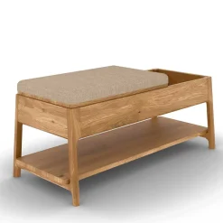 Funktionelle Schlafzimmerbank aus Wildeiche - Laida