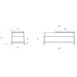Funktionelle Schlafzimmerbank aus Wildeiche - Laida