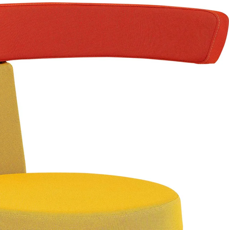 Funktioneller Drehhocker in Gelb & Orange - Marony